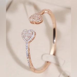 women rose gold cuff bracelet